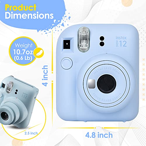 Lilac Purple Instant Camera with 60 Sheets Instant Film Bundle T340