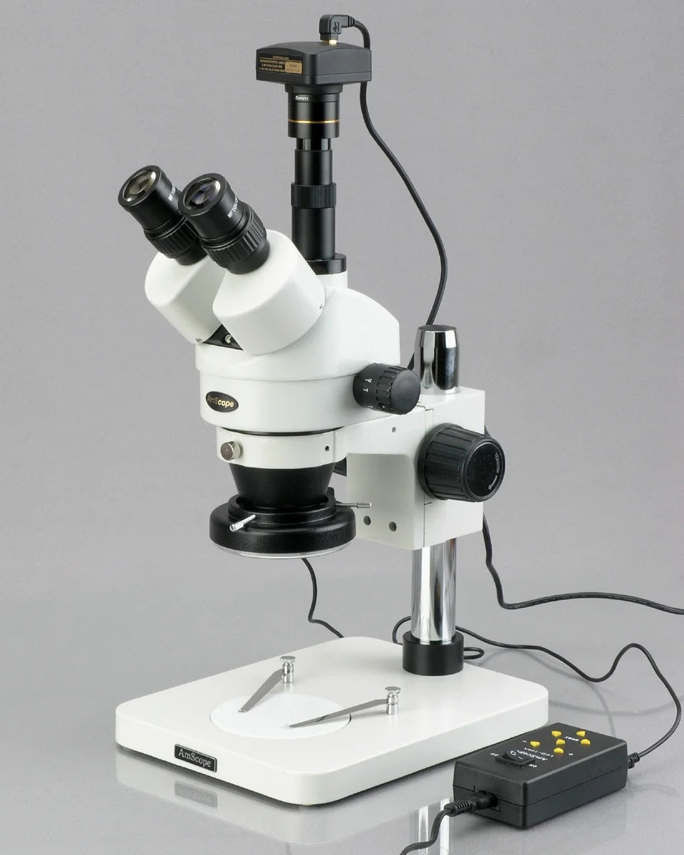 3.5X-90X Zoom Stereo Microscope with 144-LED Light and 10MP Digital USB Camera G4535