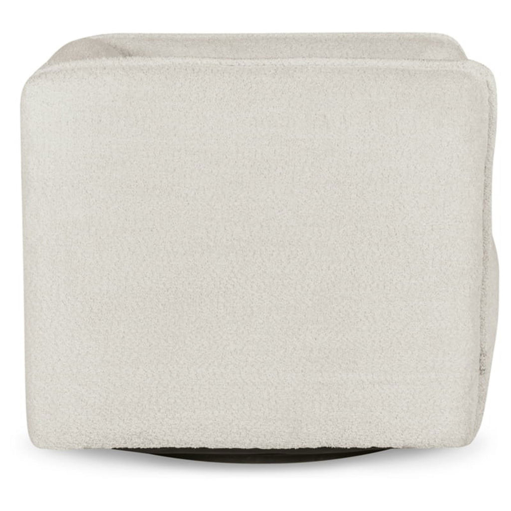 Gray & Black Metal Swivel Accent Chair Q8624