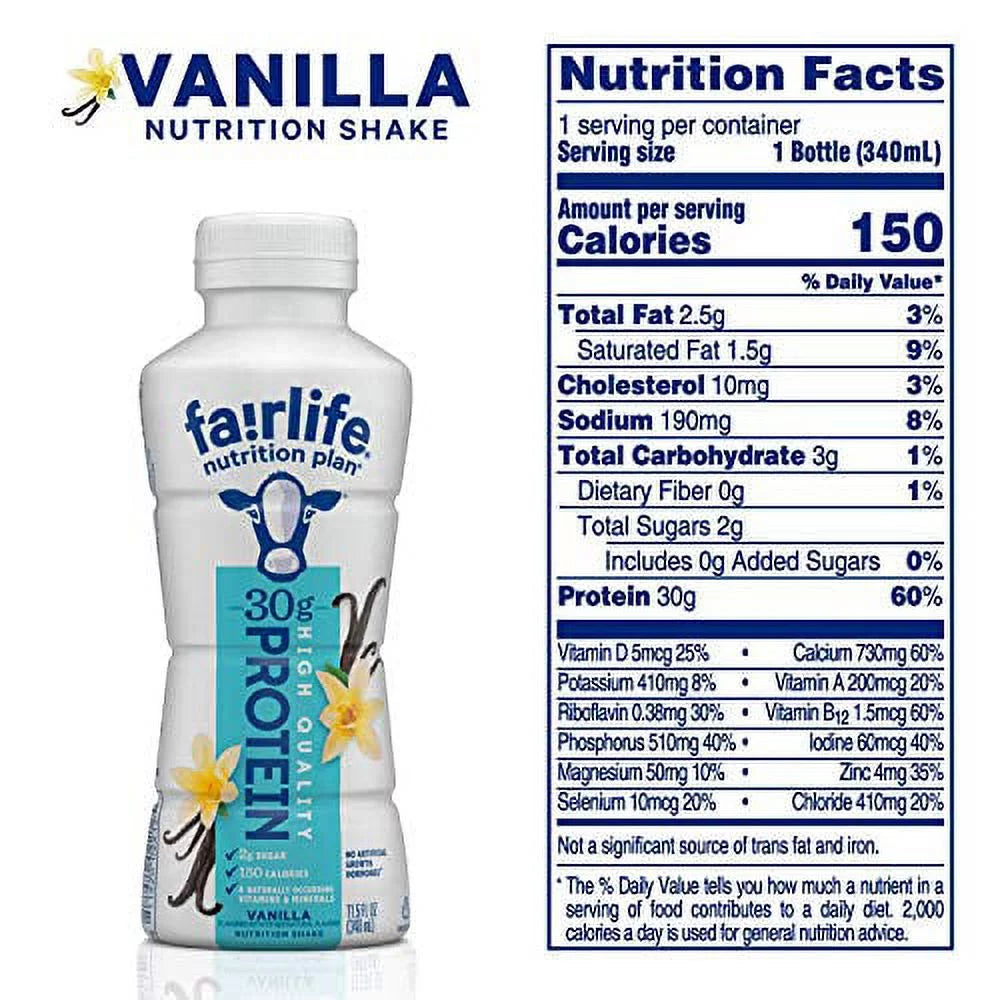 Vanilla 11.5 fl oz 12pk Nutrition Plan G593262