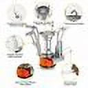 Portable Gas Camping Stove with Piezo Ignition Y295