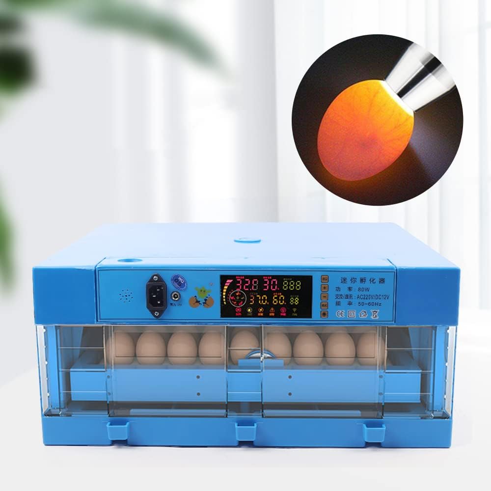 64 Eggs Automatic Digital Egg Incubator with Automatic Egg Turner H968