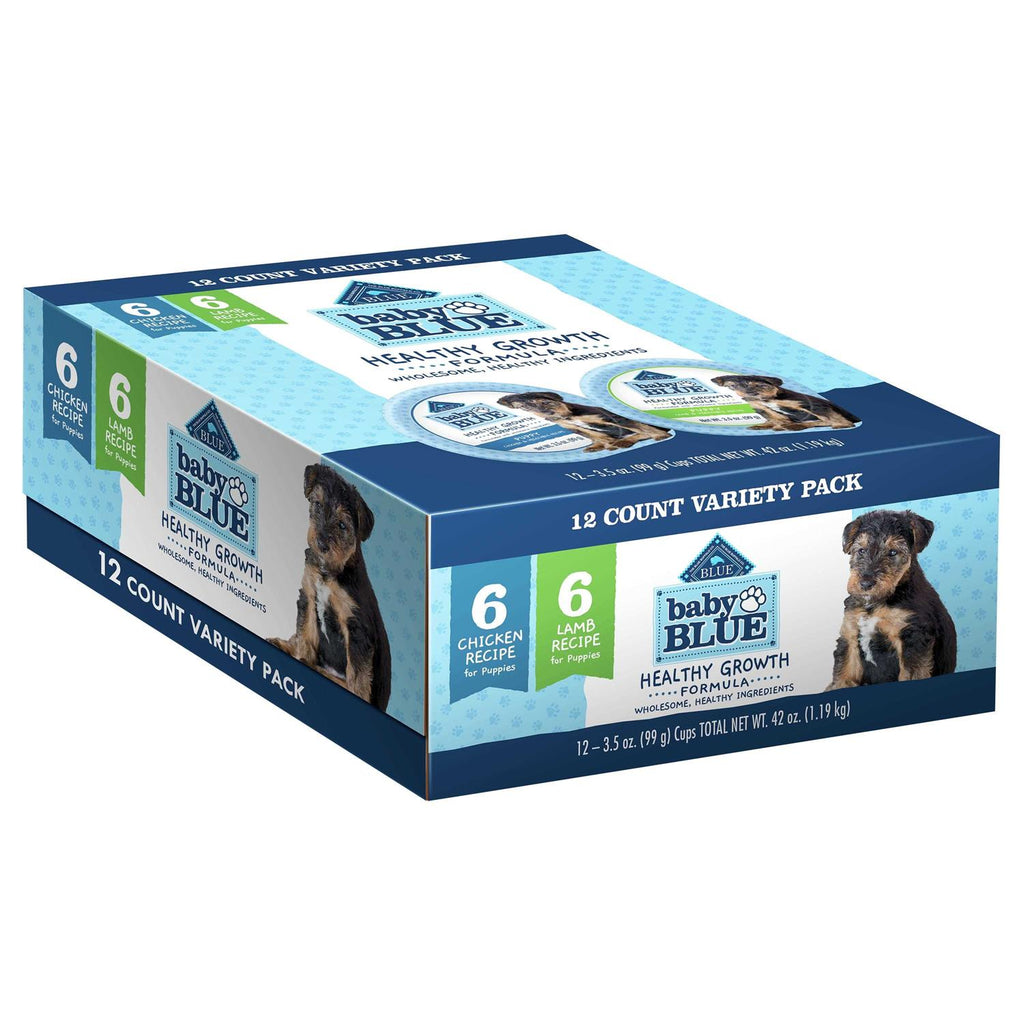 Blue Buffalo Baby Blue Natural Chicken Lamb & Vegetable Recipe Variety Pack Puppy Wet Food F7002