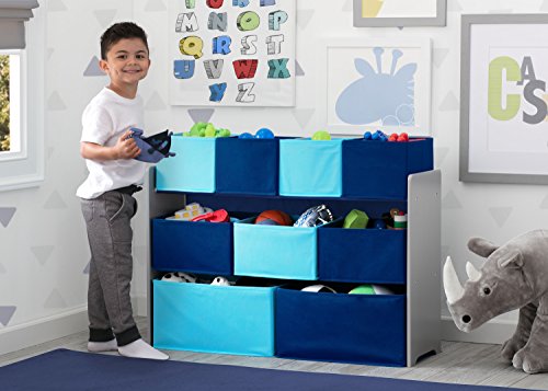 White/Pink Toy Organizer with Storage Bins C75874