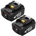2-Pack 6.0Ah Lithium-ion Battery Compatible with Makita 18V L1602