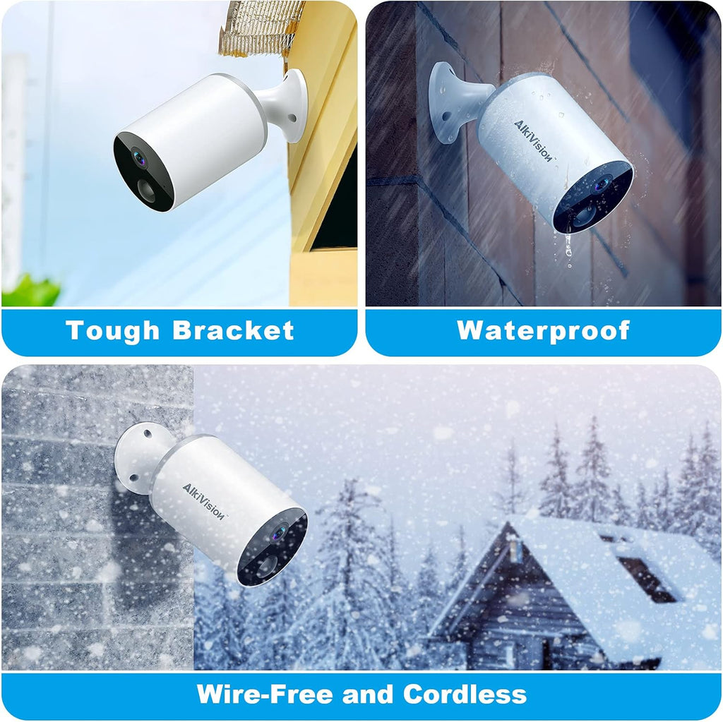 Wireless 1080p HD Outdoor Security Camera with Night Vision O674
