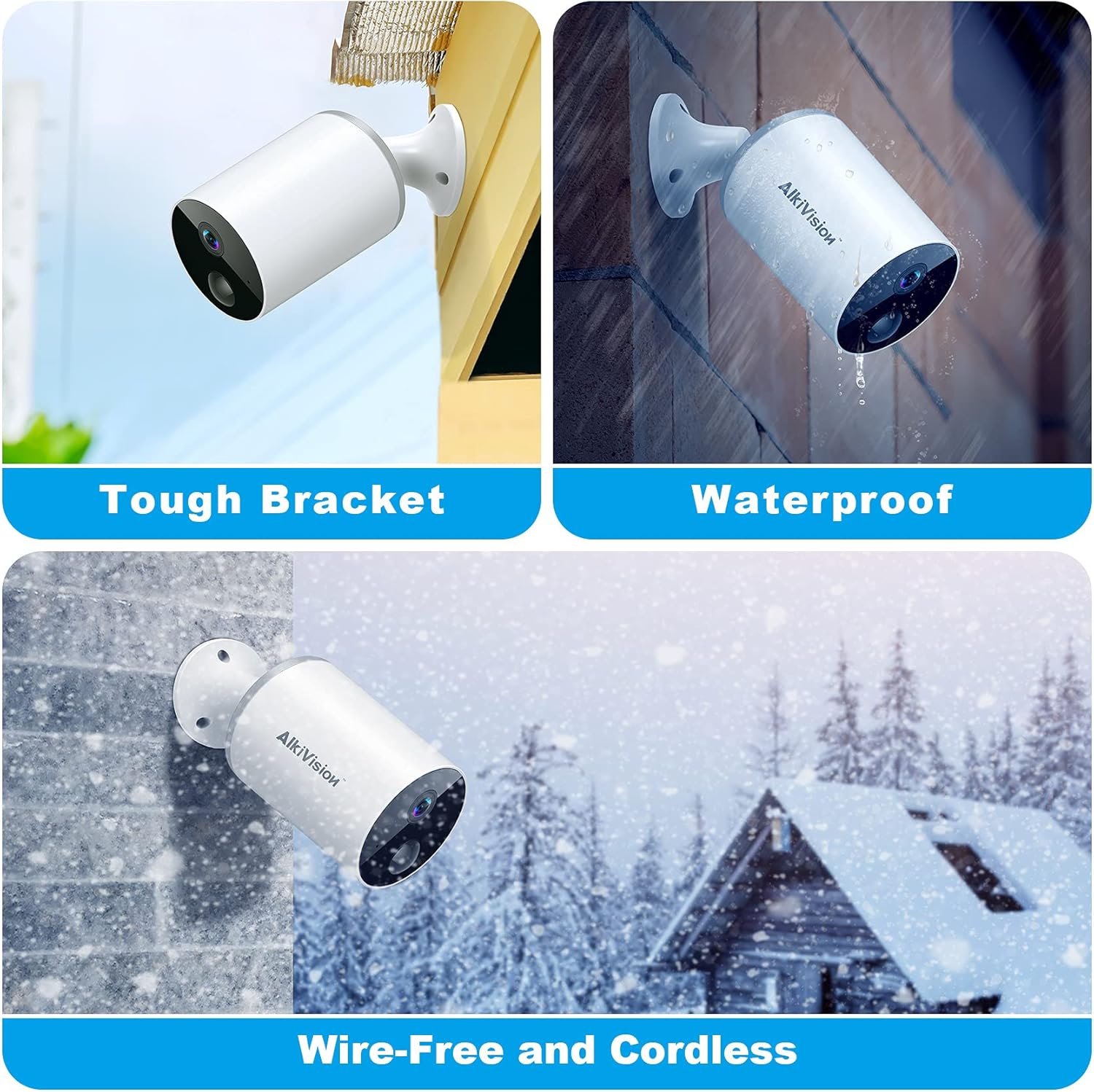 Wireless 1080p HD Outdoor Security Camera with Night Vision O674