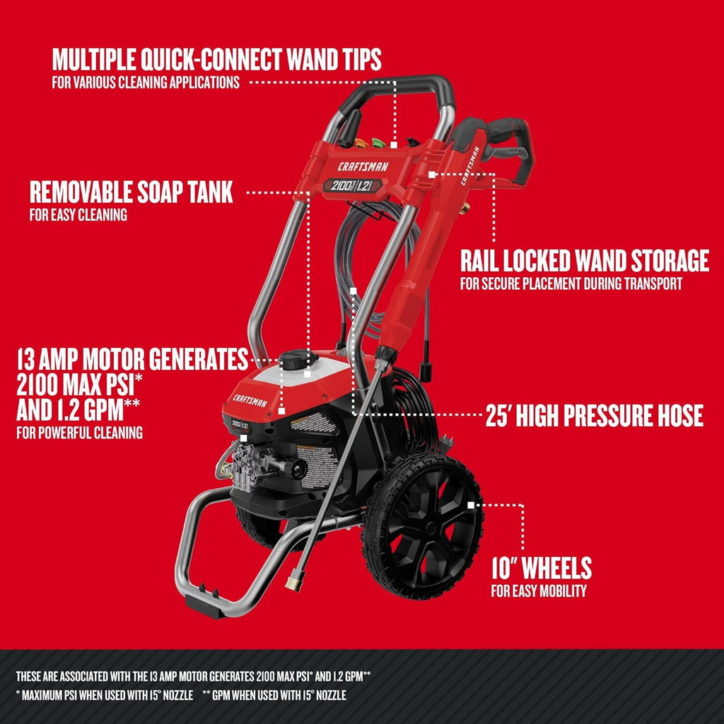 Electric Pressure Washer Bundle with Gas Pressure Washer M86338