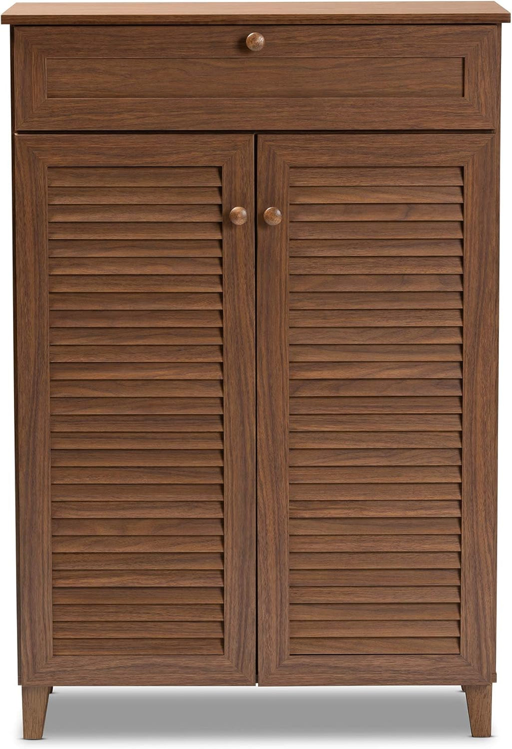 Walnut Shoe Cabinet E3401