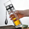Glass Tea Infuser Bottle Double Wall 15oz G903
