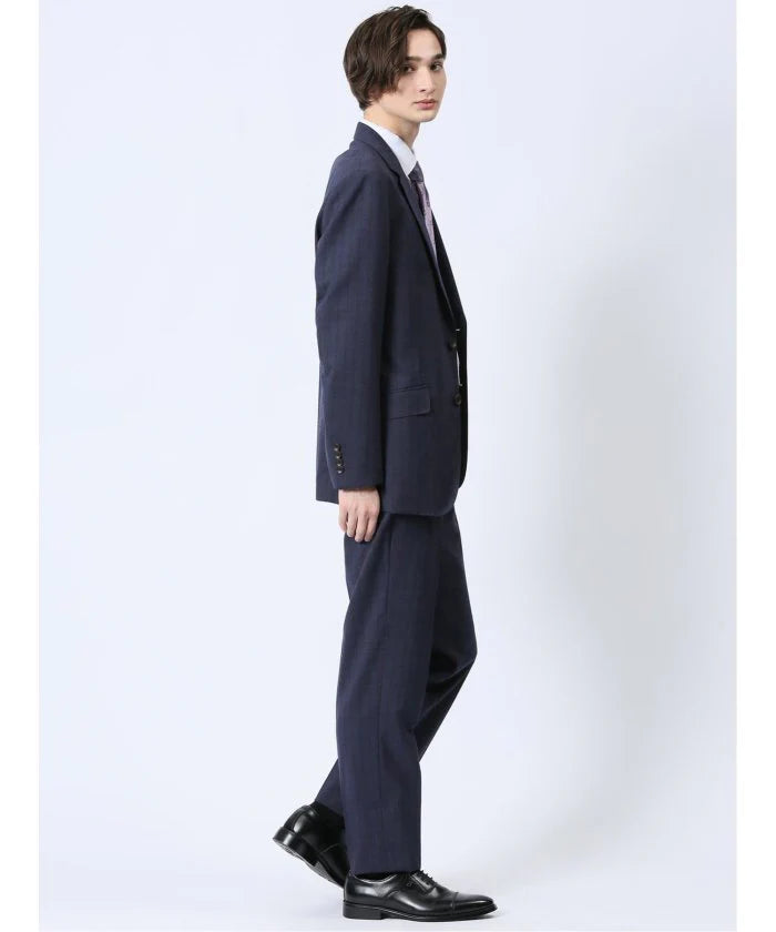 Navy Stripe Wool Blend 2-Button 2-Piece Suit F289937