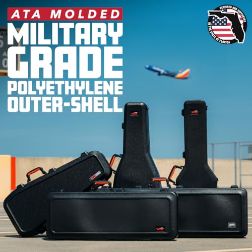 Molded Flight Case for Electric Guitars with TSA Locking Latch G113811