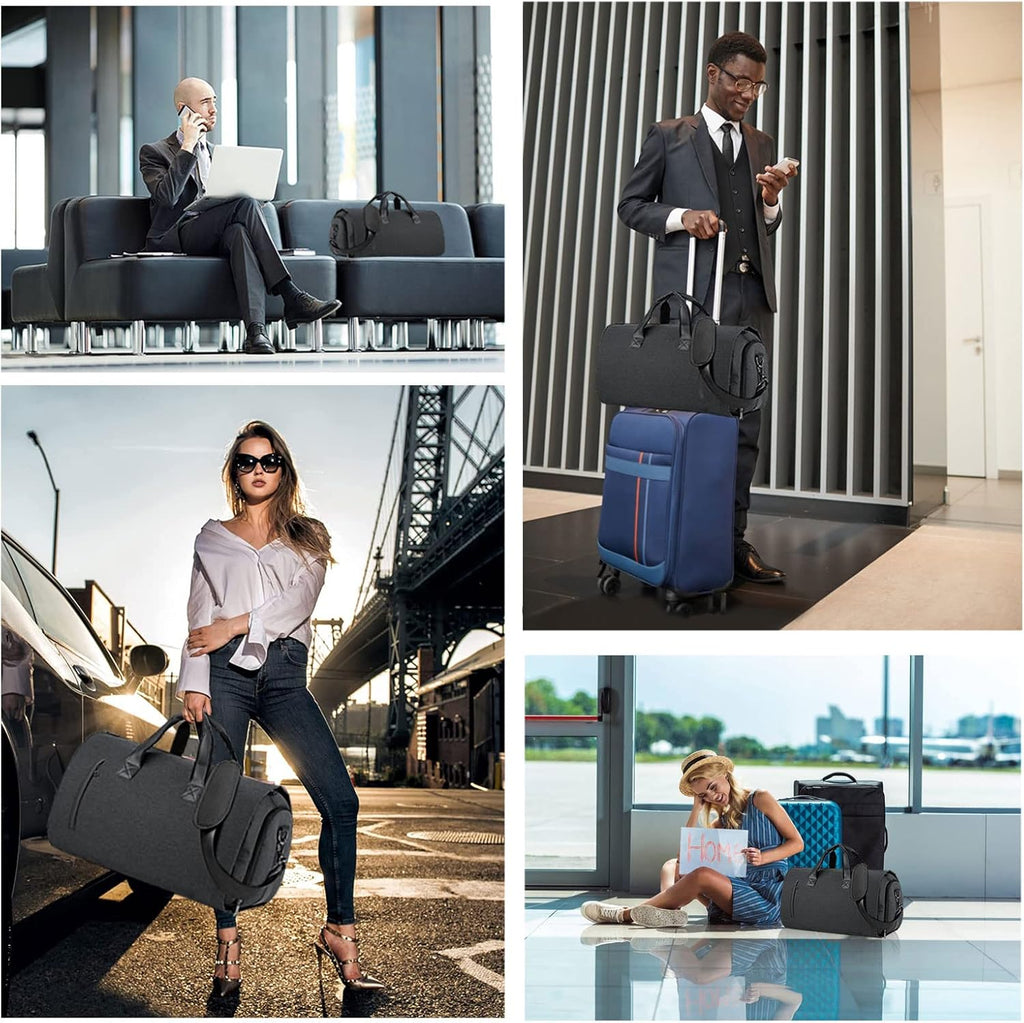 Convertible Garment Duffel Bag with Shoe Compartment C6583
