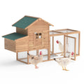 80" Large Wooden Chicken Coop with Pull Out Tray N257