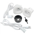 White Plastic In-Wall Cable Management Kit Q317