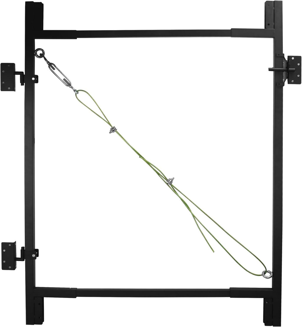 Black Steel Fence Gate Kit Z910