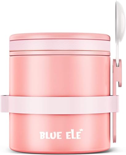 13.5oz Vacuum Insulated Thermos Hot Lunch Containers with Ceramic-Coated Stainless Steel Y948675