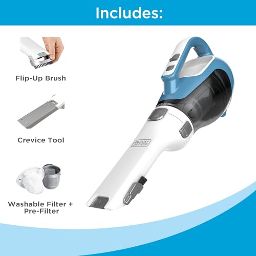 Cordless Handheld Vacuum with Crevice Tool S3646