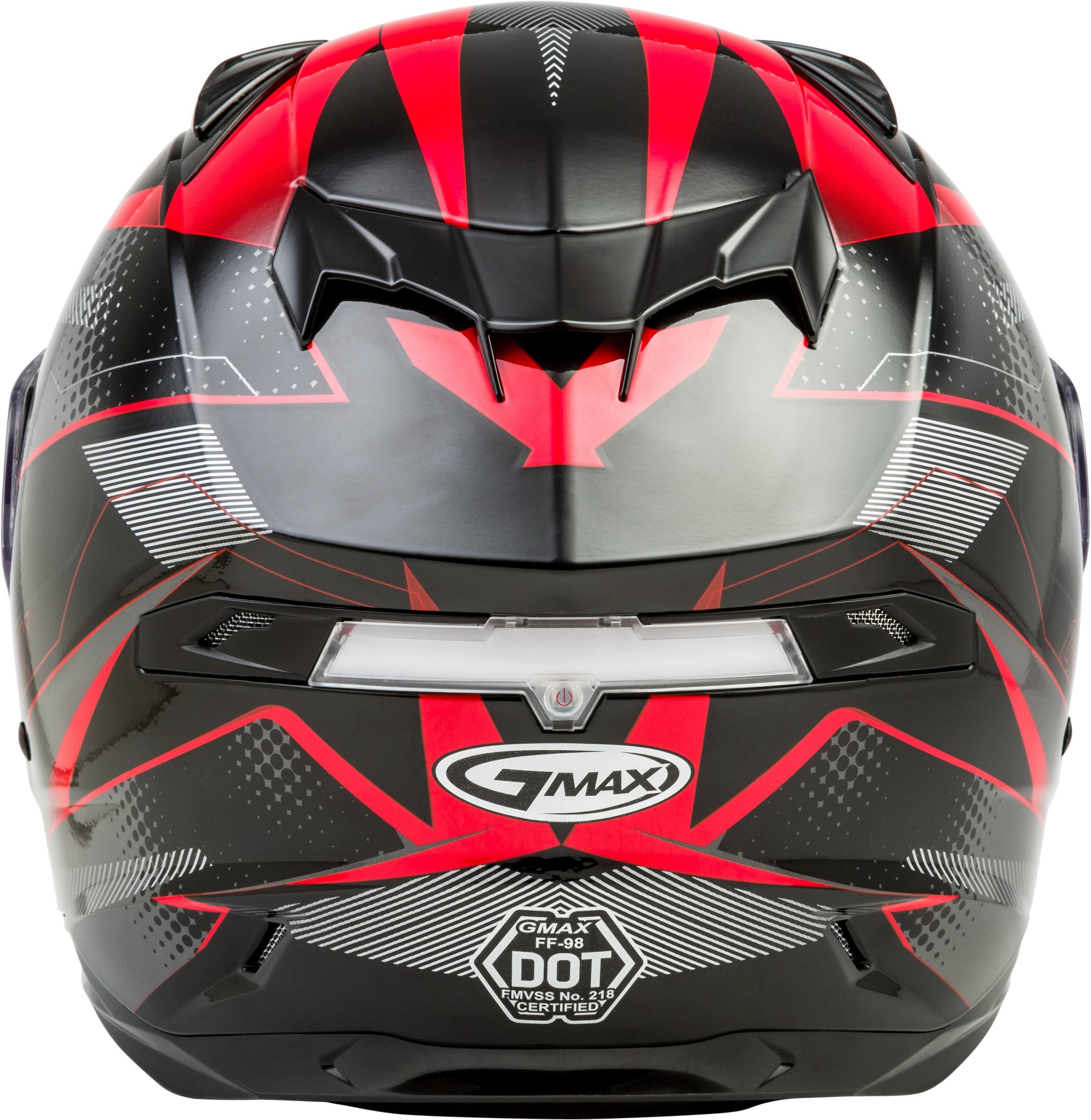 Black/Red Full Face Helmet O6757