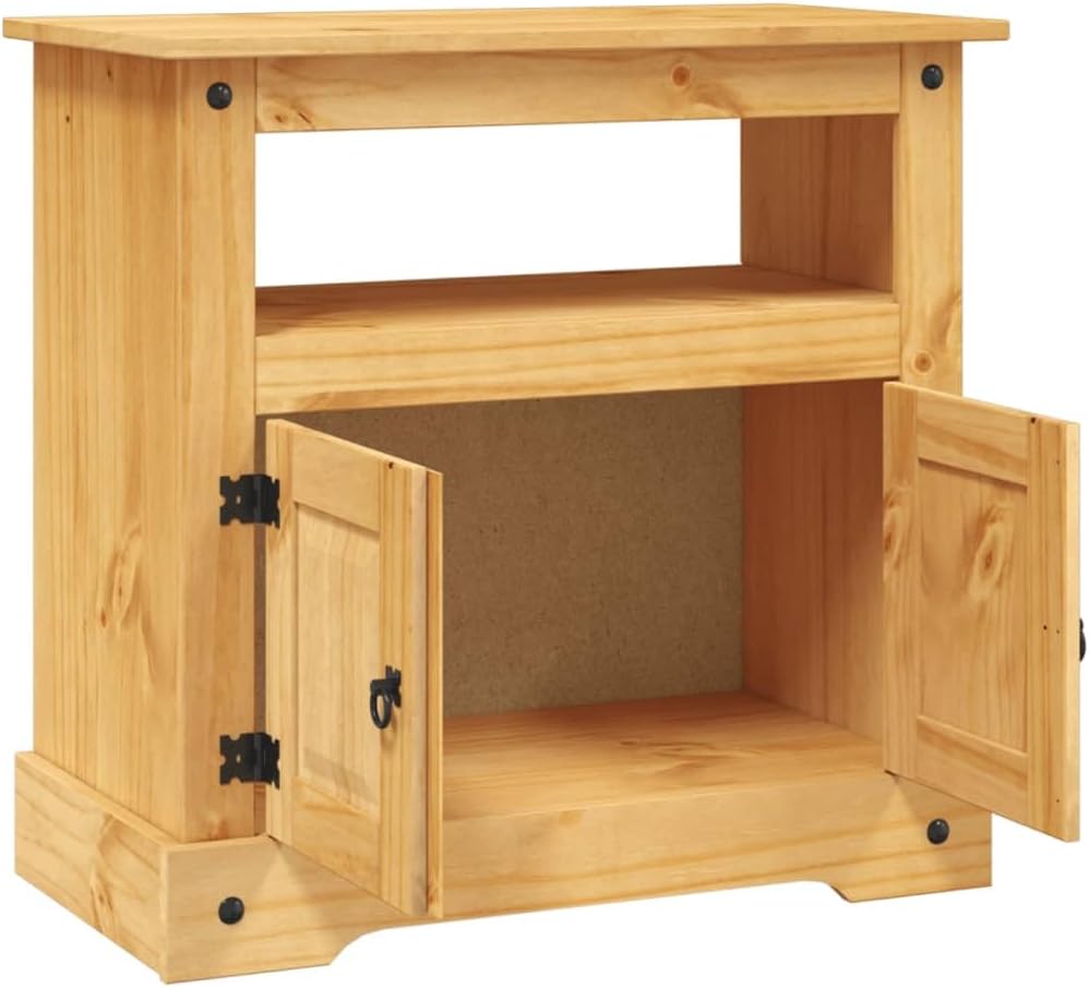Retro TV Stand Mexican Pine 31.5"x16.9"x30.7" J324