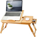 Bamboo Bed Tray with Side Storage Drawer B2110