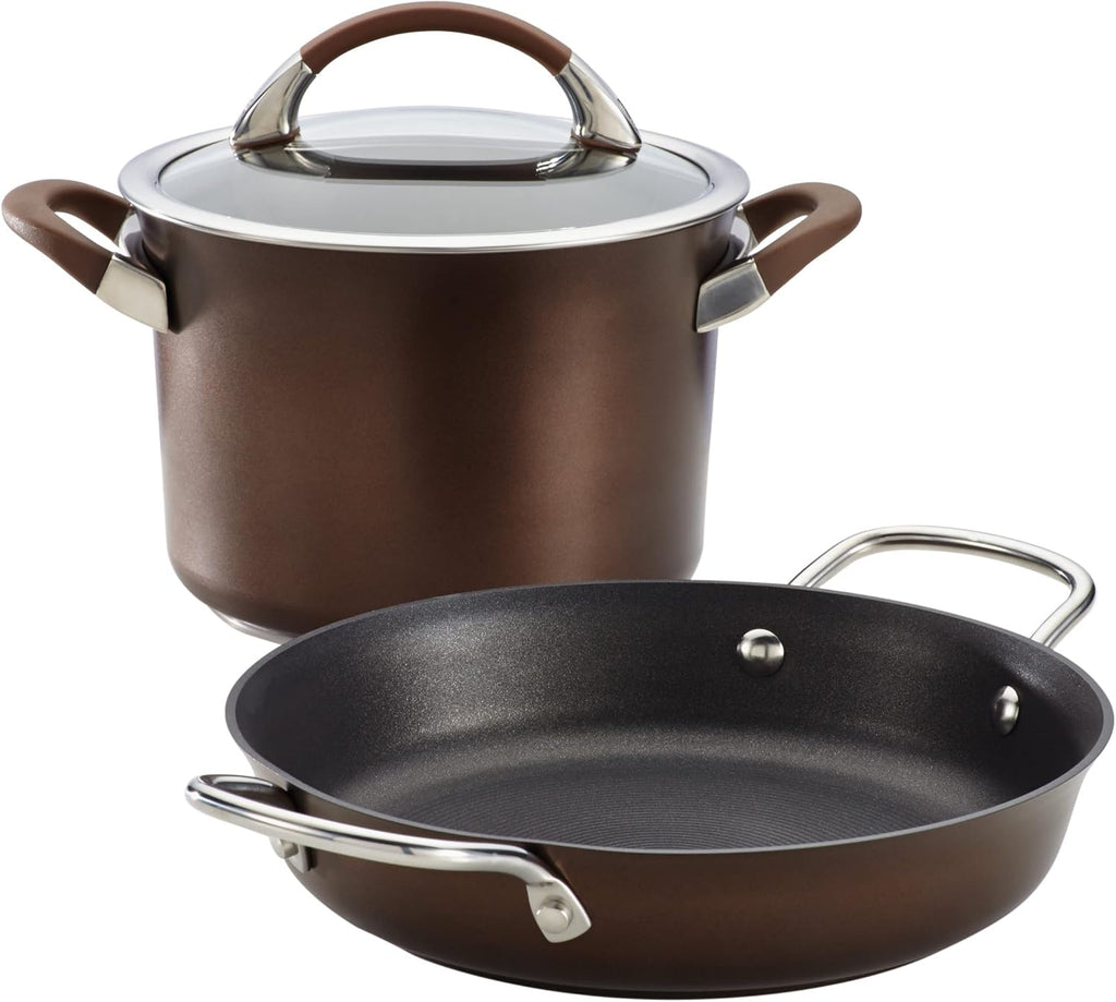 3-Piece Hard-Anodized Nonstick Cookware Set G10325