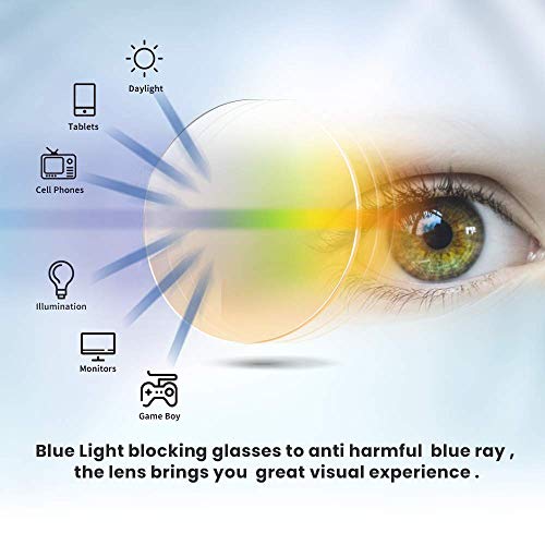 Transparent 1.5 Blue Light Blocking Magnifying Glasses V9809