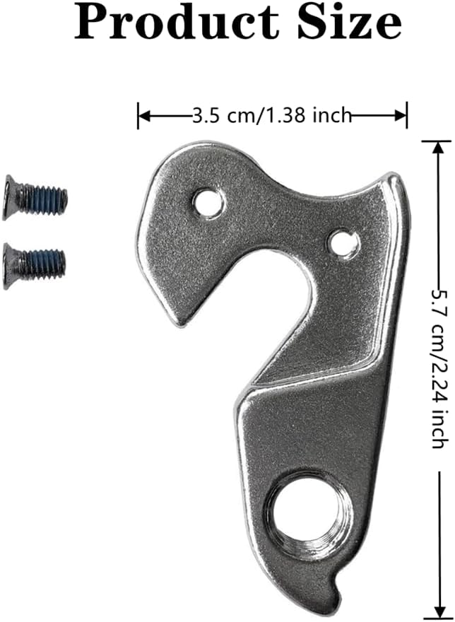 Silver 2 PCS Bike Rear Derailleur Hanger Y85092