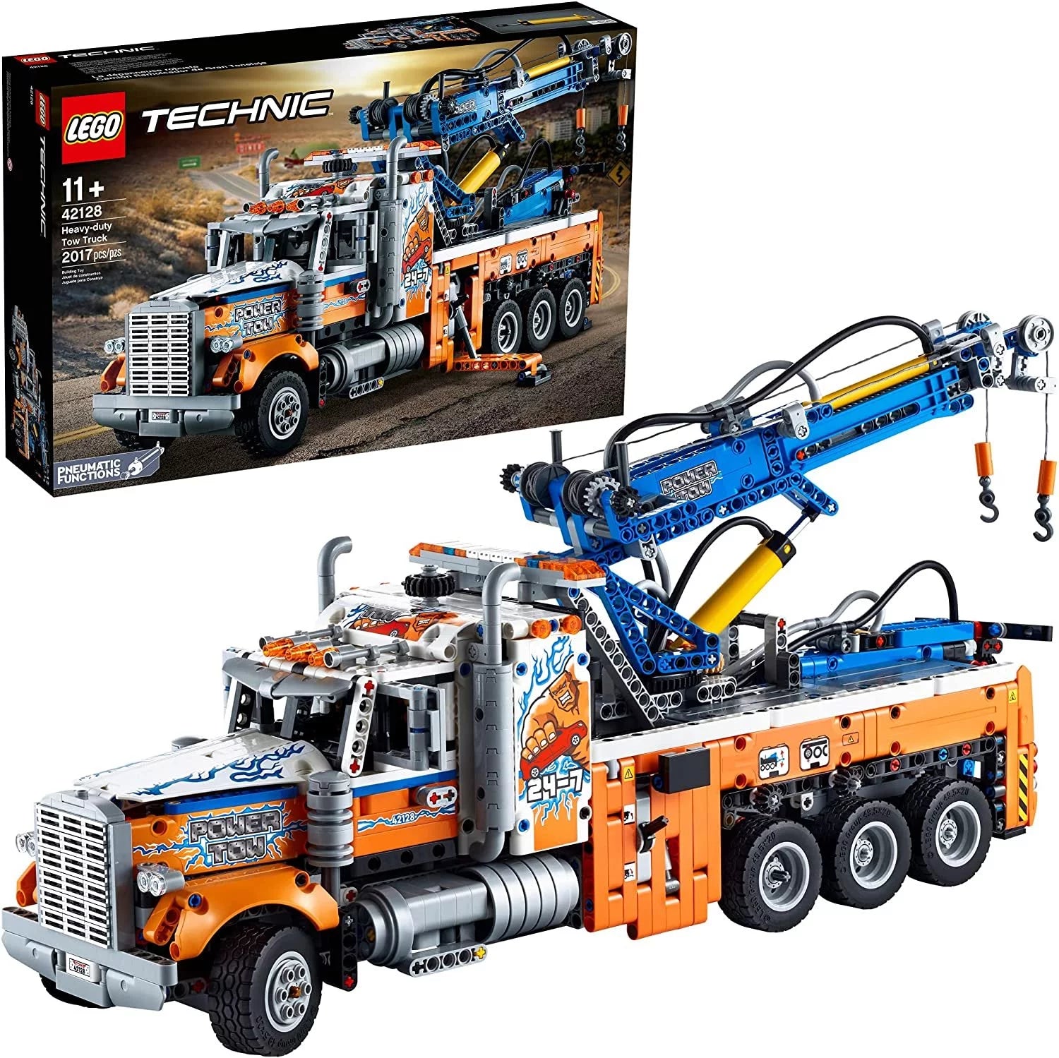 Heavy-Duty Tow Truck with Crane P3814