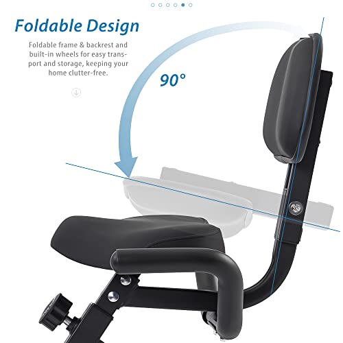 2 In 1 Recumbent and Upright Exercise Bike with Magnetic Resistance J435