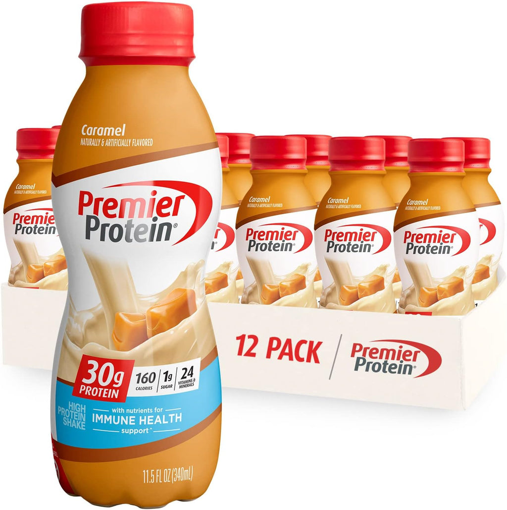 Caramel & Chocolate Flavors 30g Protein 1g Sugar 11.5 oz Bottle (12 Pack) Q6738