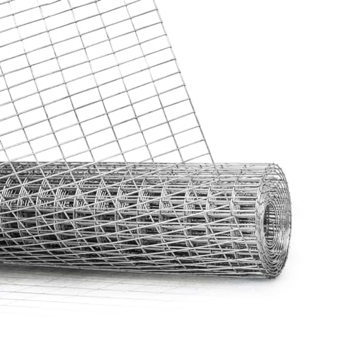 Galvanized Welded Fence Wire 16 Gauge Mesh Size 1" x 1/2" 24-Inch x 50 ft. X3575