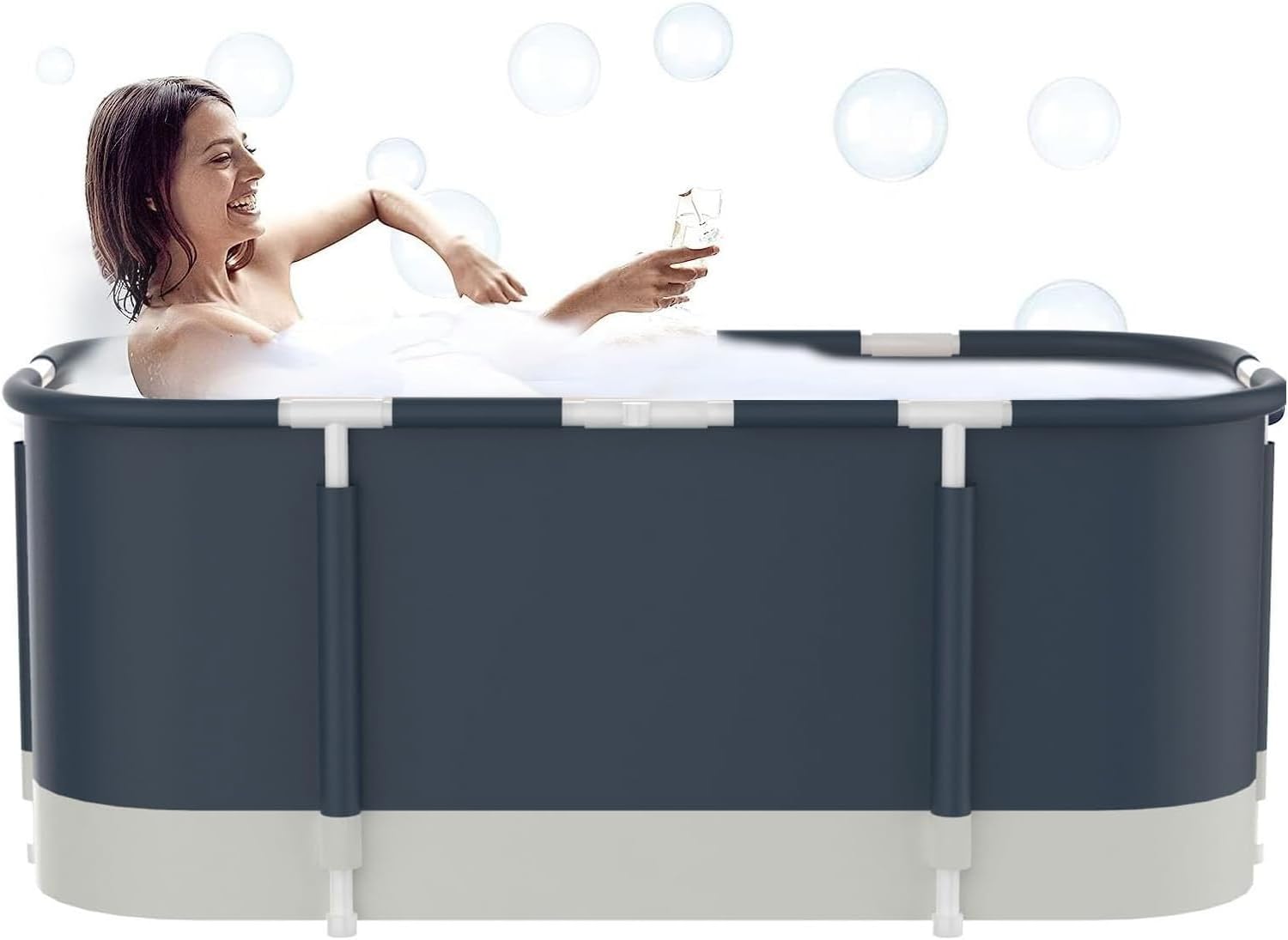 PVC SUS Stainless Steel Foldable Bathtub X289