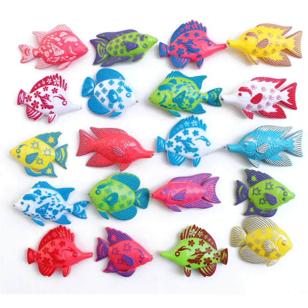 Magnetic Fishing Toy Set With 1 Fishing Rod and 6 Fishes W21930