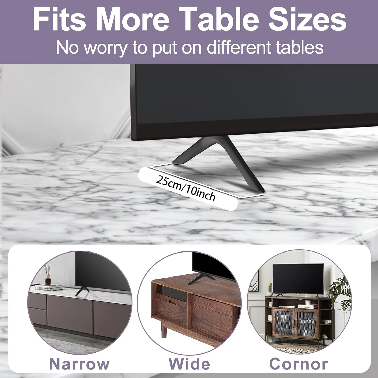 TV Legs Replacement Stand with Remote Holder N910