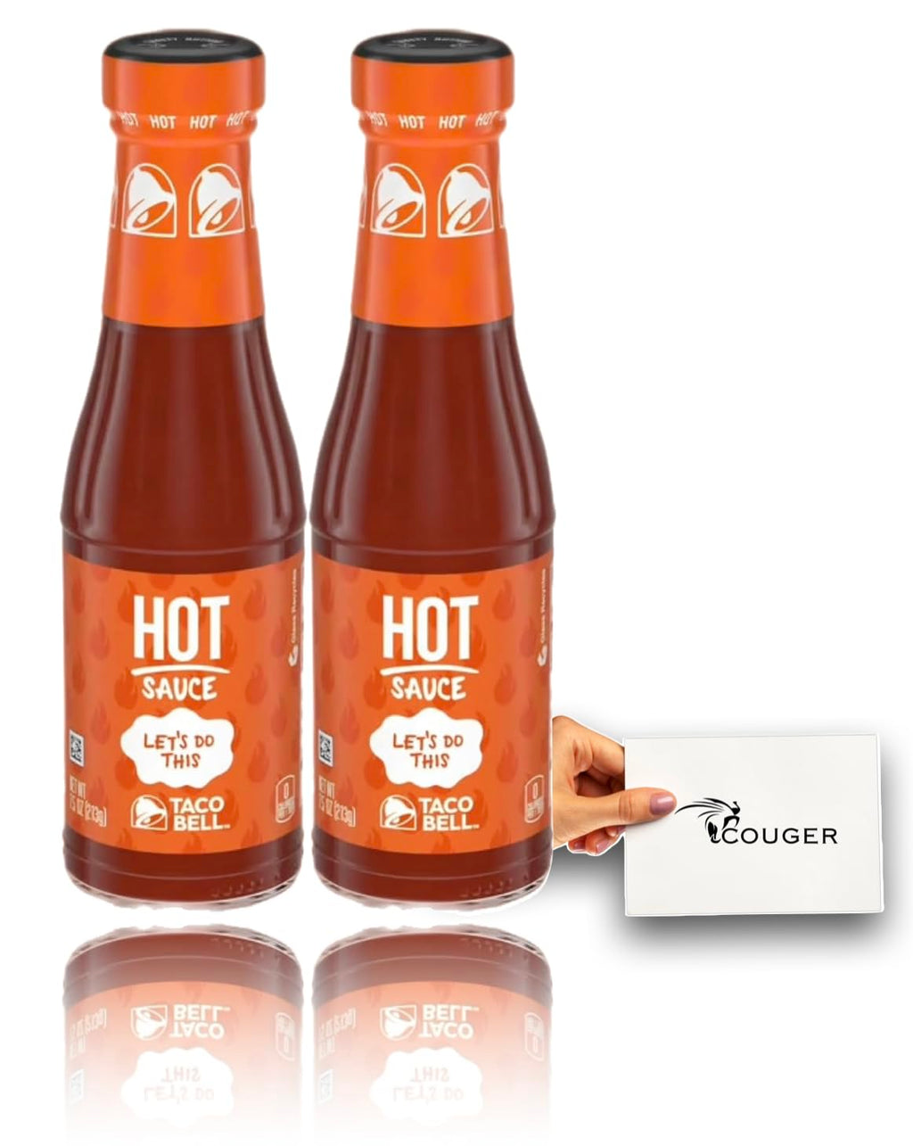 7.5 oz Hot Sauce Bottle (2-Pack) Y397