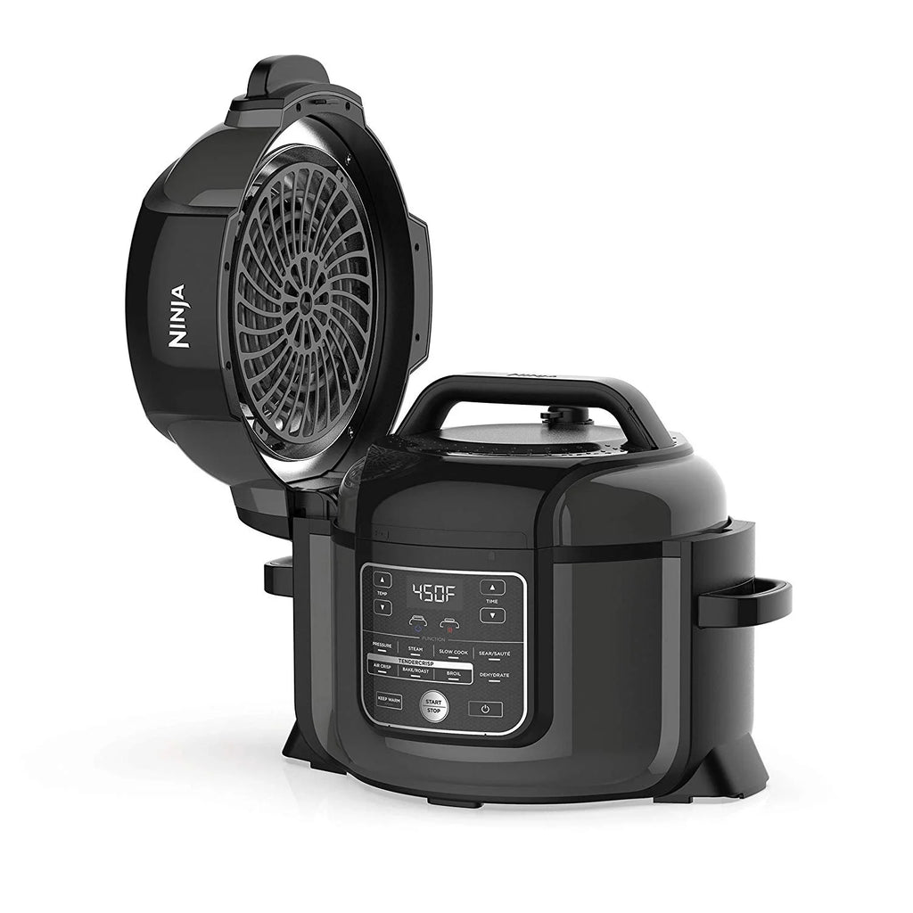 6.5 quart Black Gray Pressure Cooker & Air Fryer N10829