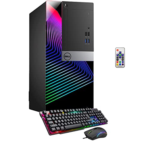 Dell Gaming PC OptiPlex 3040 Tower Desktop Computer Intel Core i7 6th Gen 3.40 GHz RX 550 4GB GDDR5 16GB RAM 1TB SSD Windows 10 Pro Wi-Fi Keyboard Mouse HDMI Renewed X4654