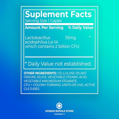 100 Caplets Probiotic Dietary Supplement with Pill Organizer (Pack of 2) T631
