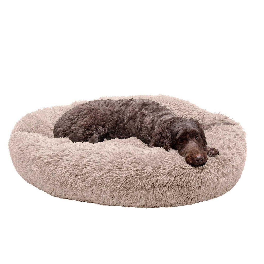 Calming Cuddler Long Fur Donut Dog Bed C1327