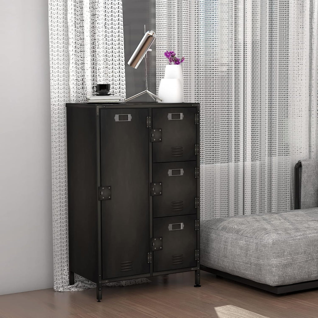 55" Steel 4 Door Locker Storage Cabinet Z836