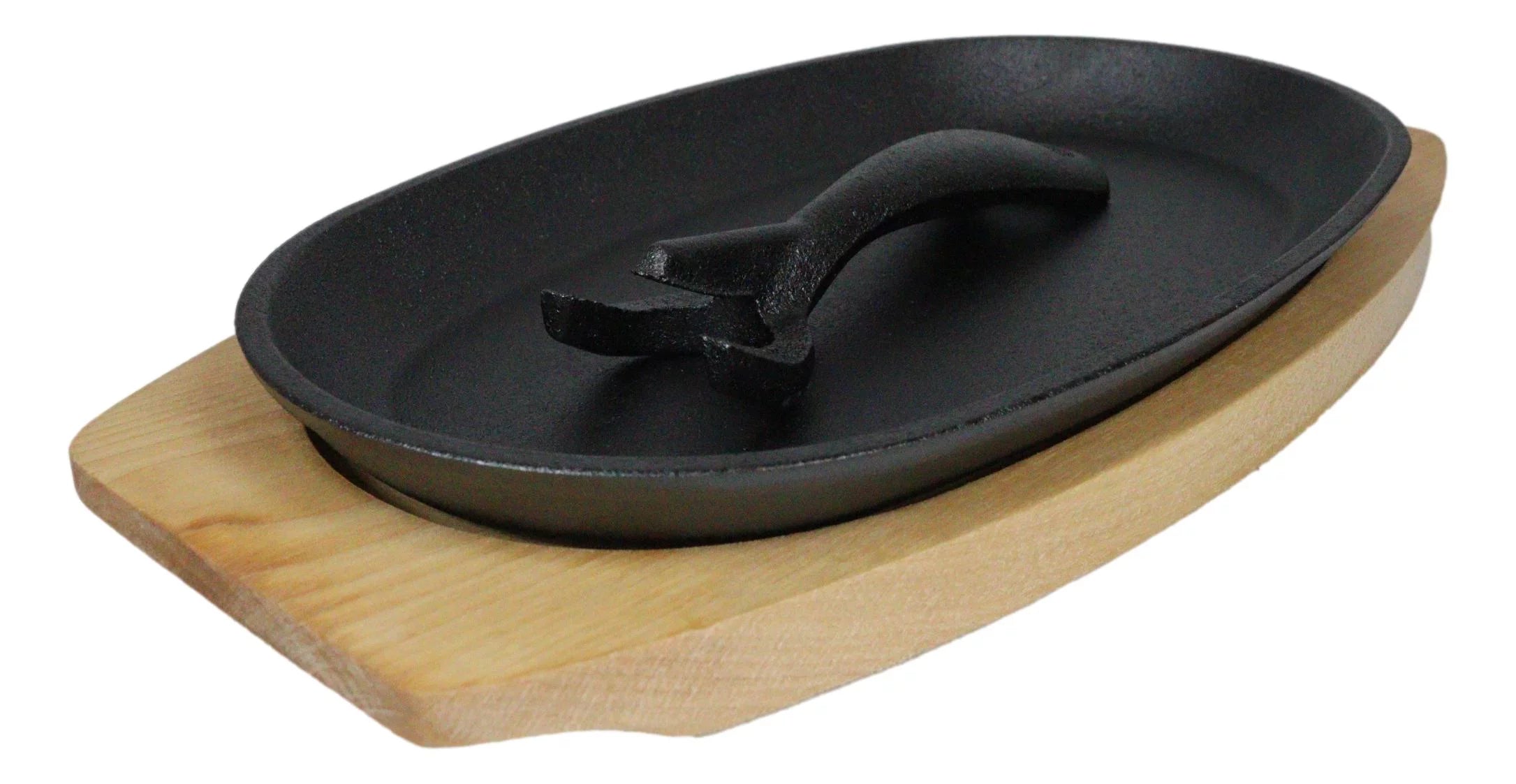 Cast Iron Sizzling Fajita Skillet Set with Base P3867