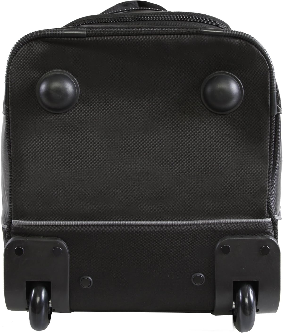 Black Grey Lightweight Rolling Duffel Bag V398