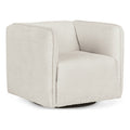 Gray & Black Metal Swivel Accent Chair Q8624
