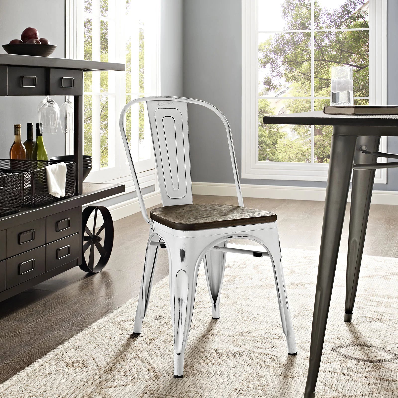 White Metal Dining Chair H82914