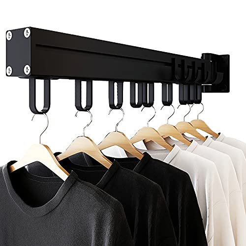 Aluminium Folding Retractable Wall Mounted Clothes Drying Rack S798294