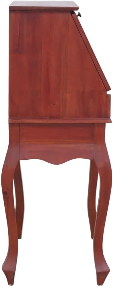 Brown Solid Mahogany Secretary Desk I130593