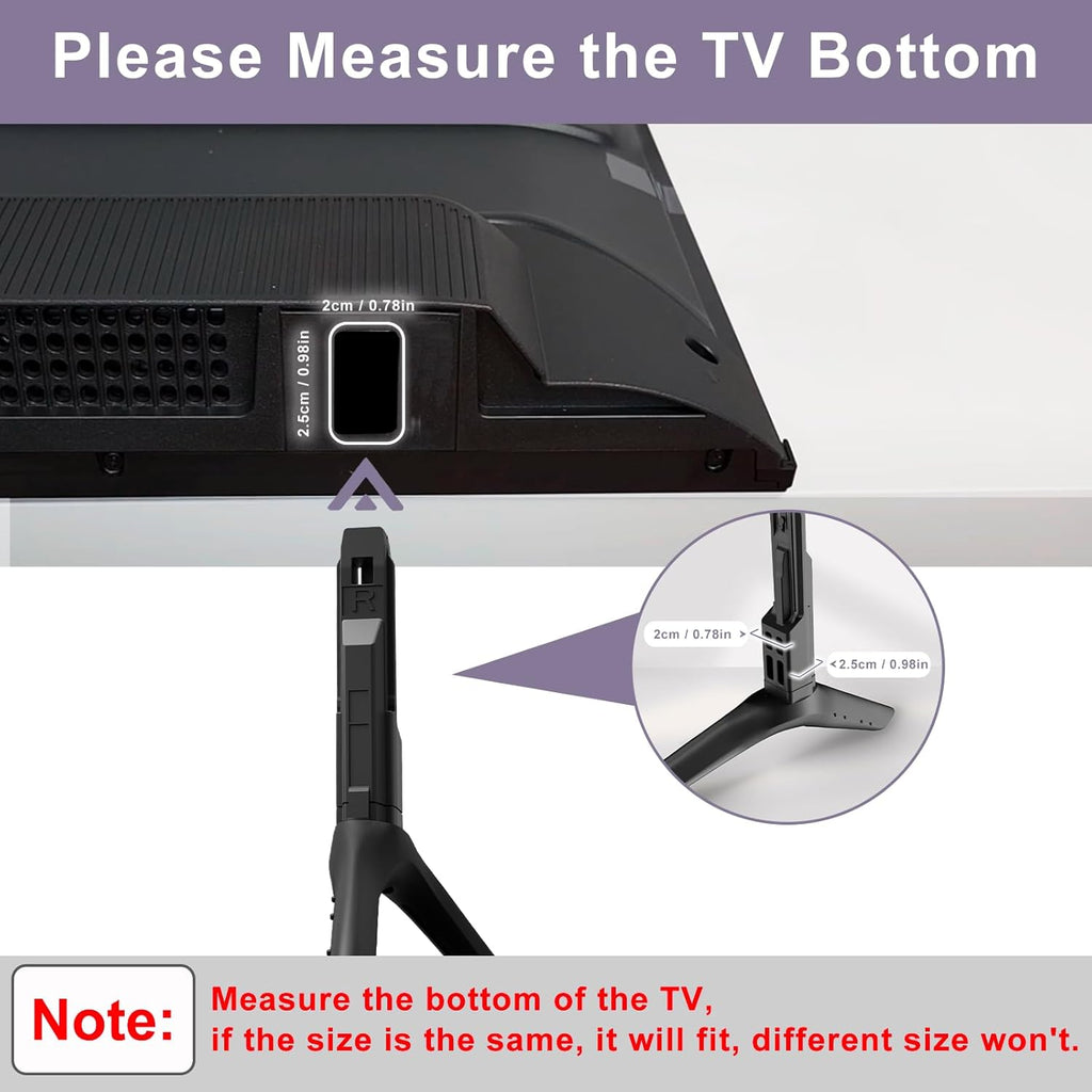 TV Legs Replacement Stand with Remote Holder N910