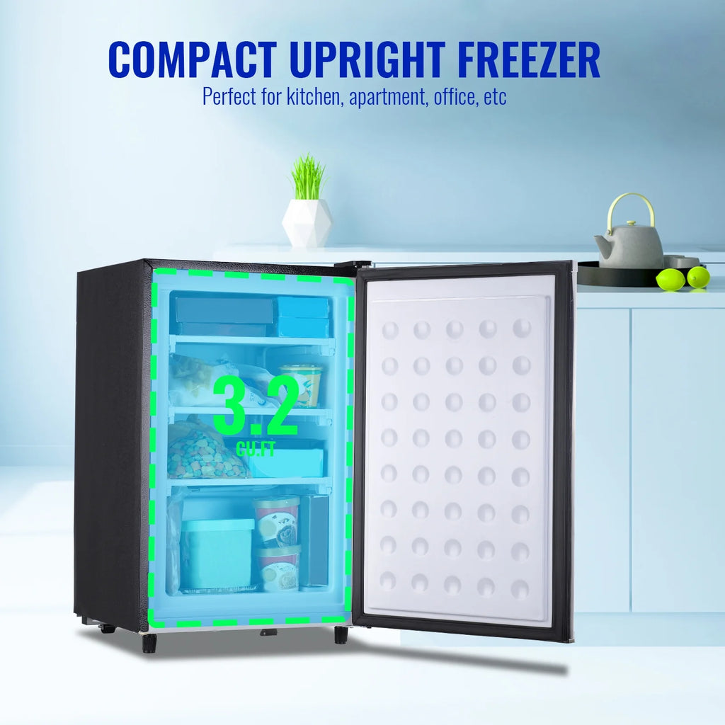 Silver 3.2 Cu.Ft Upright Freezer B16901