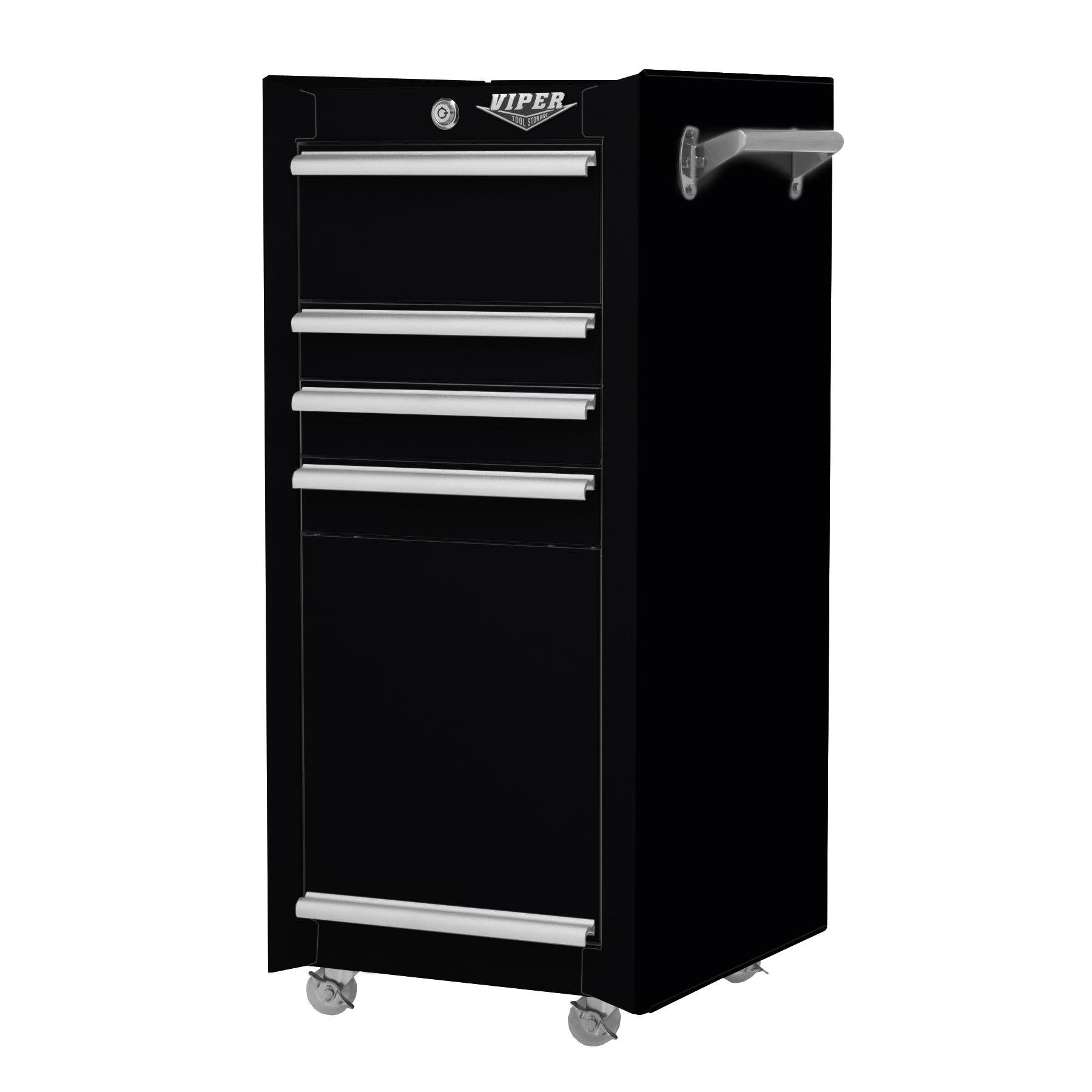 Black 4-Drawer Tool Cart Q1120